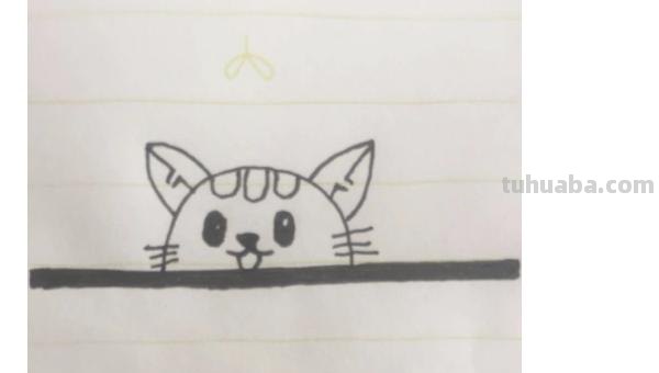 用彩铅怎么画猫 可爱的猫咪用格子本怎么画？