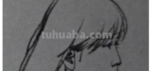 速写人头低头 速写，人头，简单，步骤？