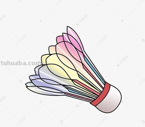 如何画出色彩斑斓的羽毛及羽毛球 