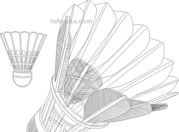 如何画出色彩斑斓的羽毛及羽毛球
