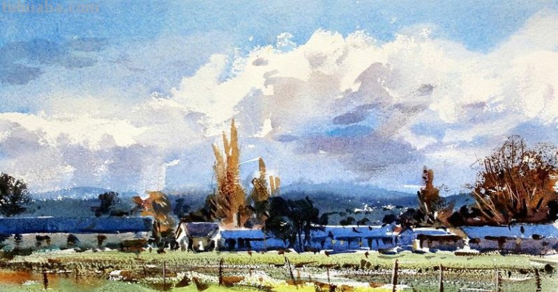 澳大利亚大卫.泰勒的风景水彩画