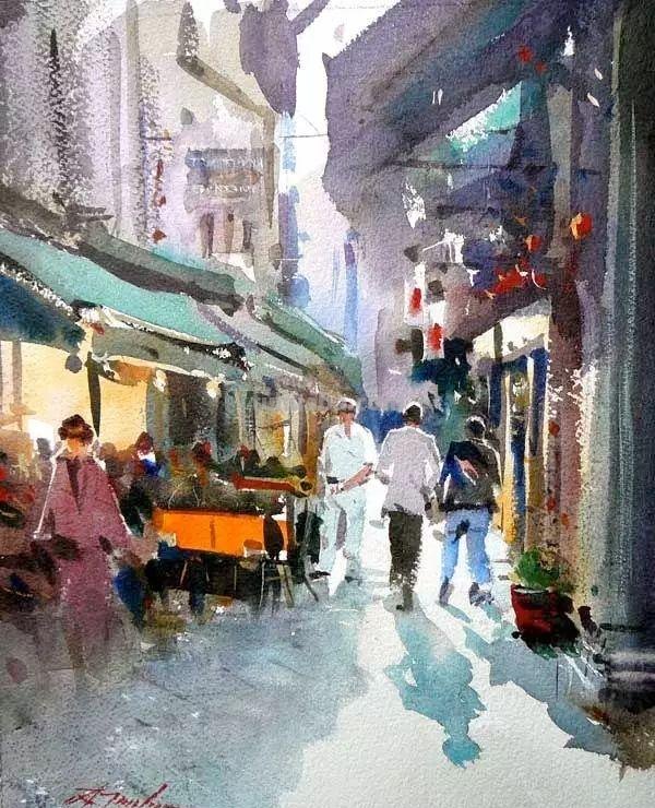 澳大利亚大卫.泰勒的风景水彩画