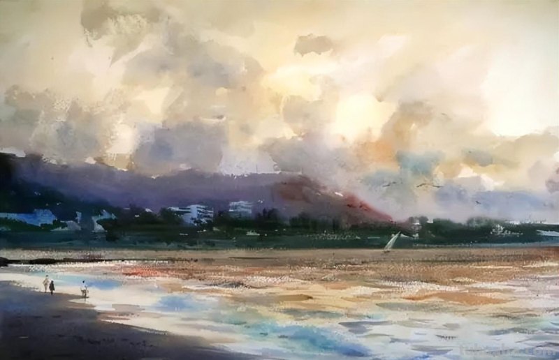 澳大利亚大卫.泰勒的风景水彩画