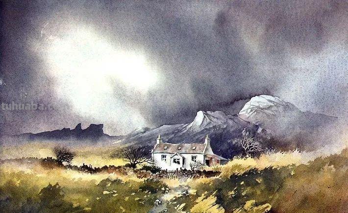 DAVID BELLAMY自然风景水彩画作品