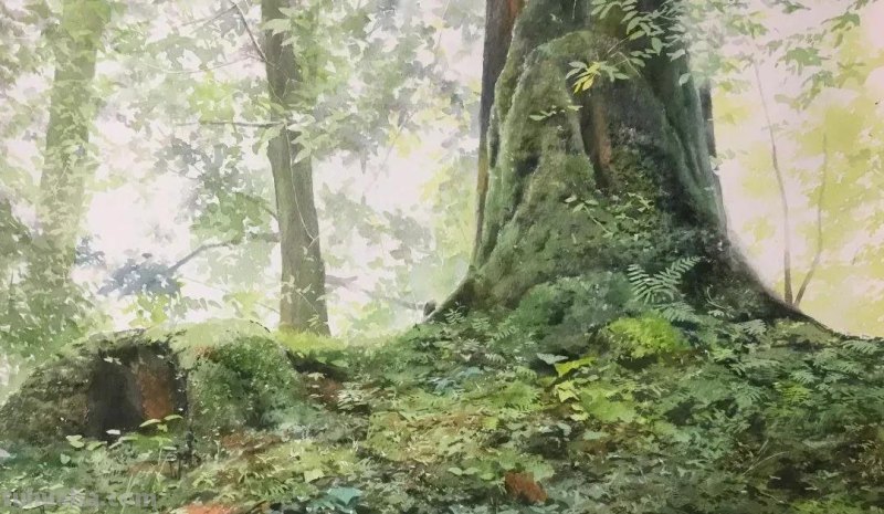 夏天的色彩 - 日本画家Abe Toshiyuki风景水彩画专辑
