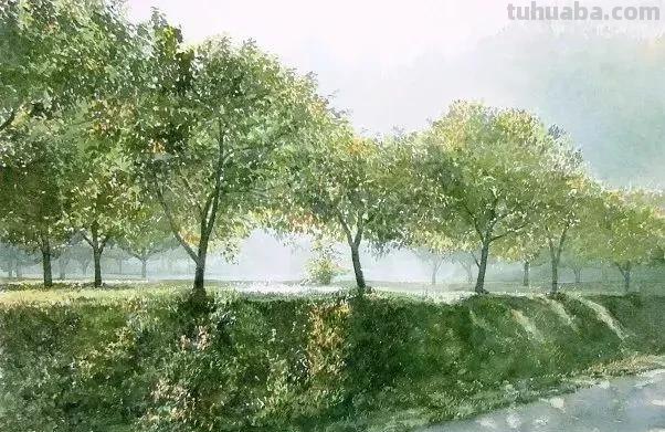 夏天的色彩 - 日本画家Abe Toshiyuki风景水彩画专辑