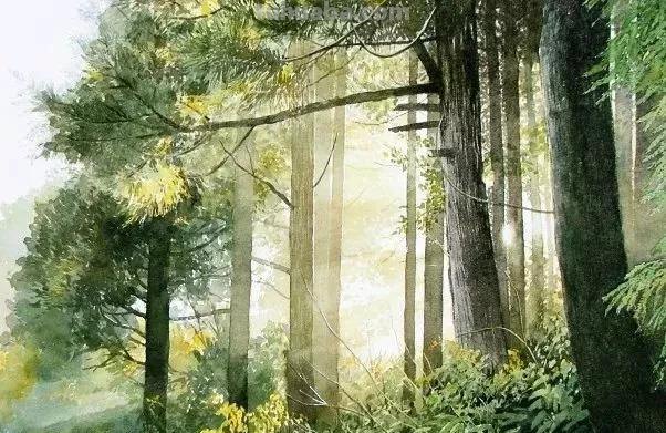 夏天的色彩 - 日本画家Abe Toshiyuki风景水彩画专辑