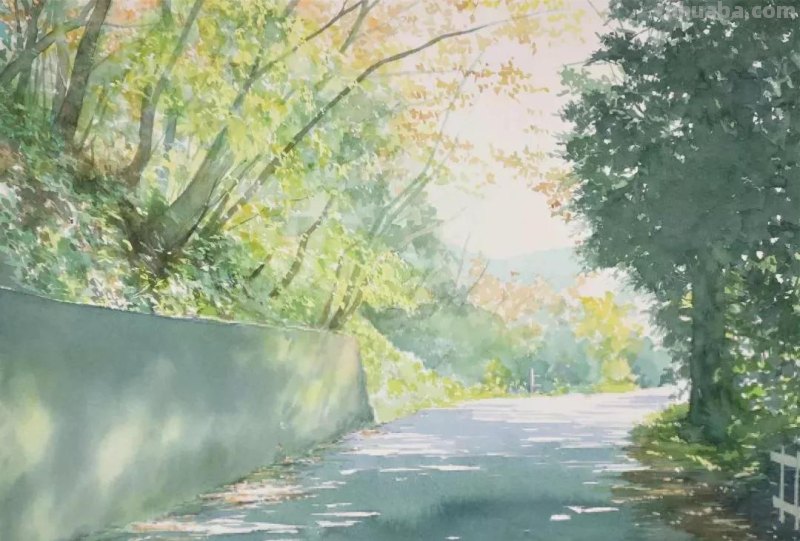 夏天的色彩 - 日本画家Abe Toshiyuki风景水彩画专辑