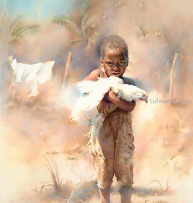 国外水彩人物画作品赏析