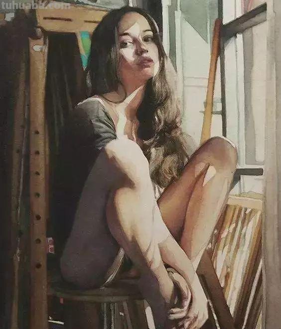 国外水彩人物画作品赏析