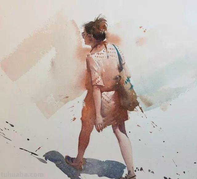 国外水彩人物画作品赏析