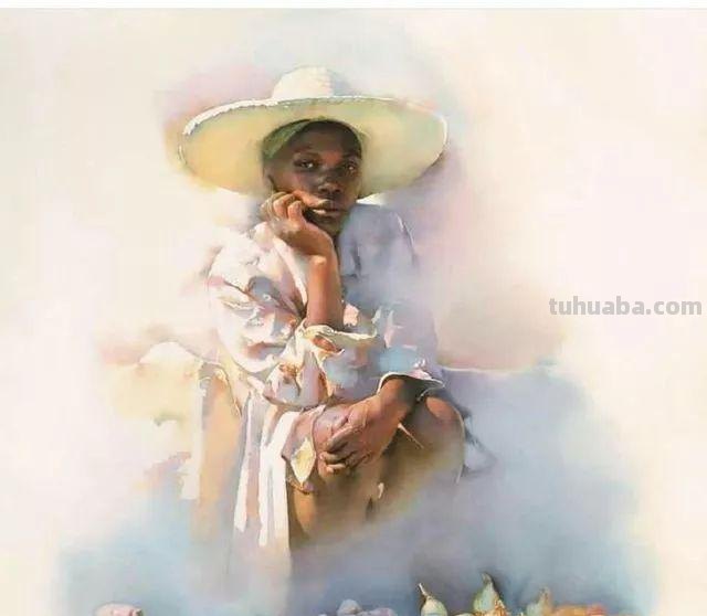 国外水彩人物画作品赏析