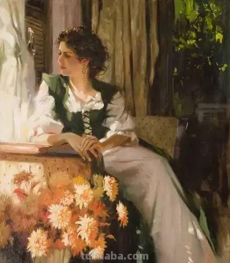 国外水彩人物画作品赏析