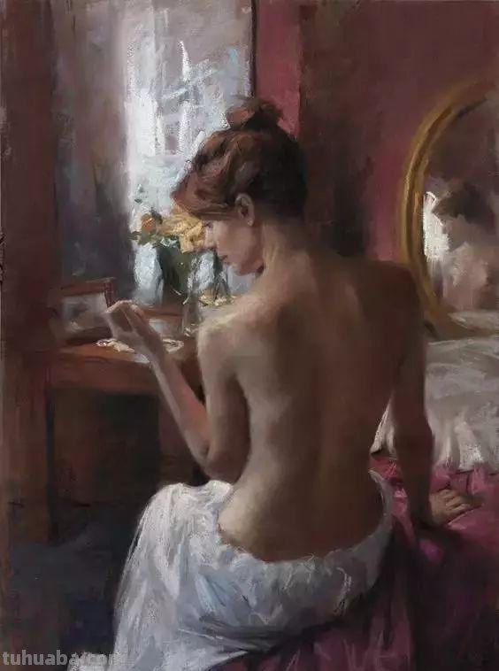 国外水彩人物画作品赏析