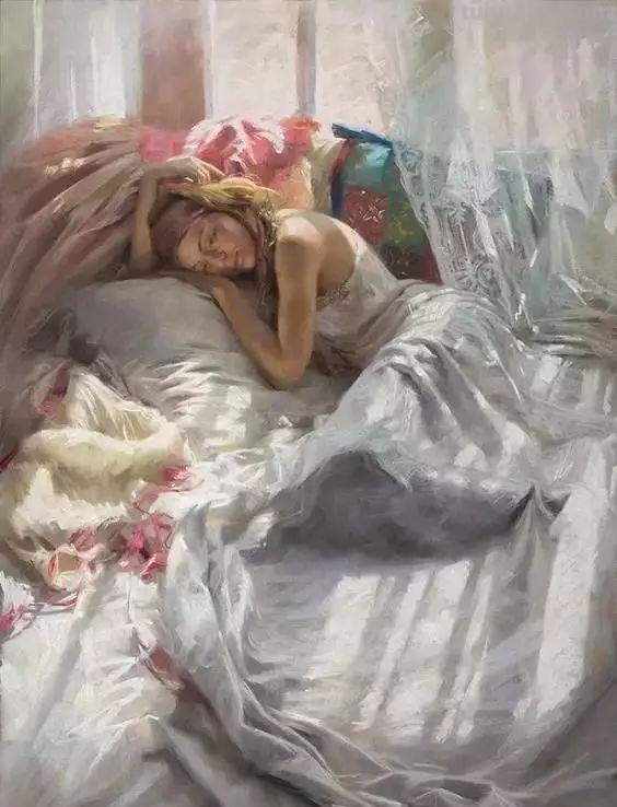 国外水彩人物画作品赏析