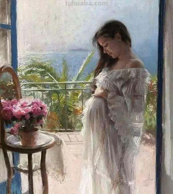 国外水彩人物画作品赏析