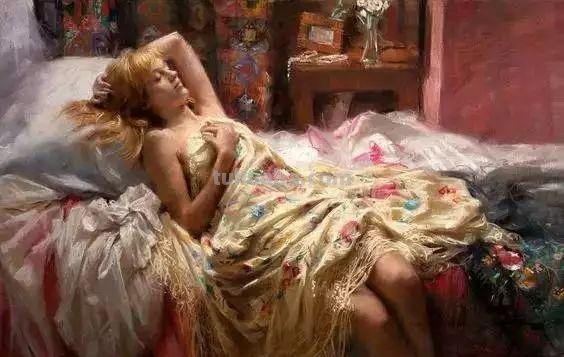 国外水彩人物画作品赏析