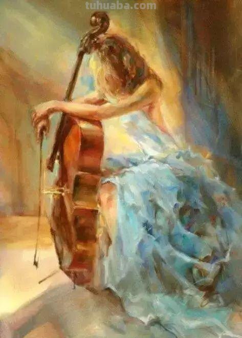 国外水彩人物画作品赏析