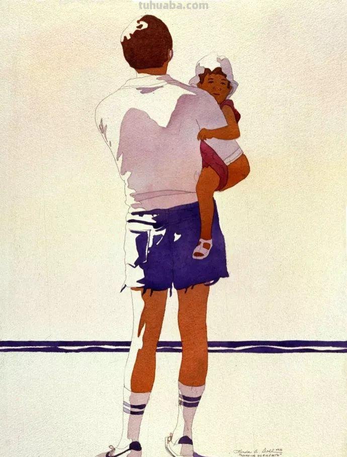 国外水彩人物画作品赏析