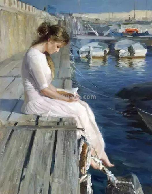 国外水彩人物画作品赏析