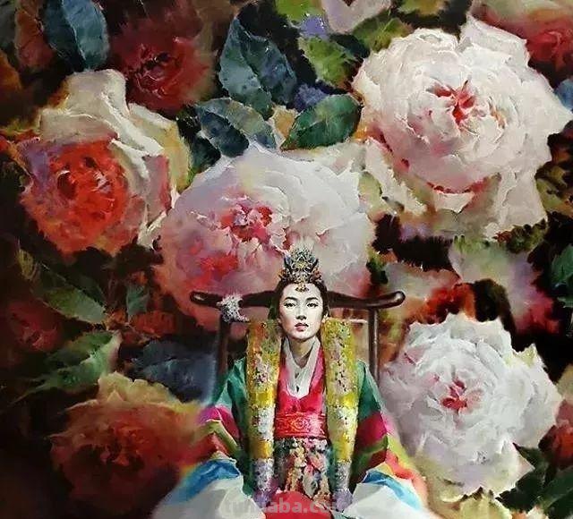 韩国画家（misulbu）人物水彩画作品