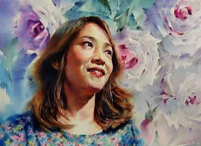 韩国画家（misulbu）人物水彩画作品