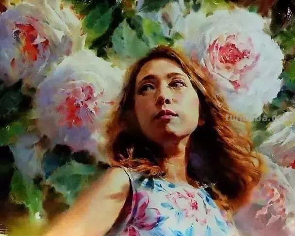 韩国画家（misulbu）人物水彩画作品