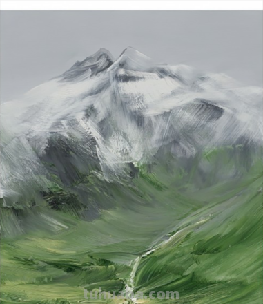 画色彩山的画法,让你的画作更加生动多彩!