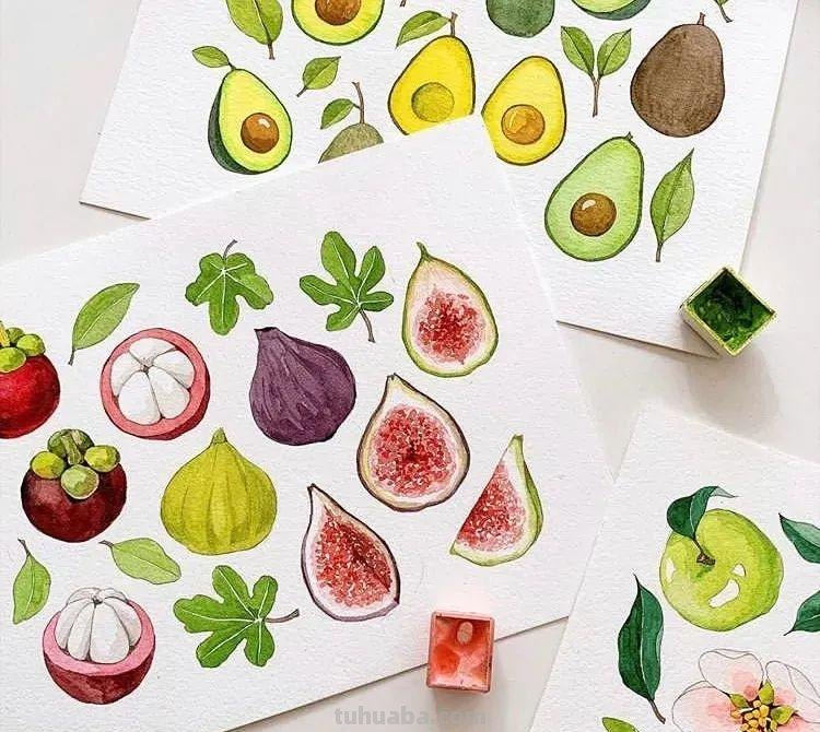 这些画水彩作品治愈了2000万网友，每一幅画浪漫精致