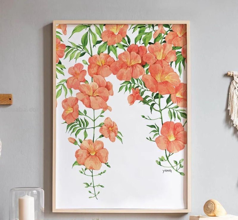 这些画水彩作品治愈了2000万网友，每一幅画浪漫精致