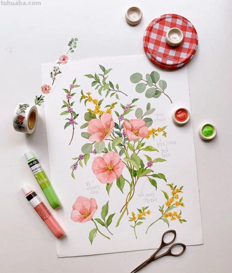 这些画水彩作品治愈了2000万网友，每一幅画浪漫精致