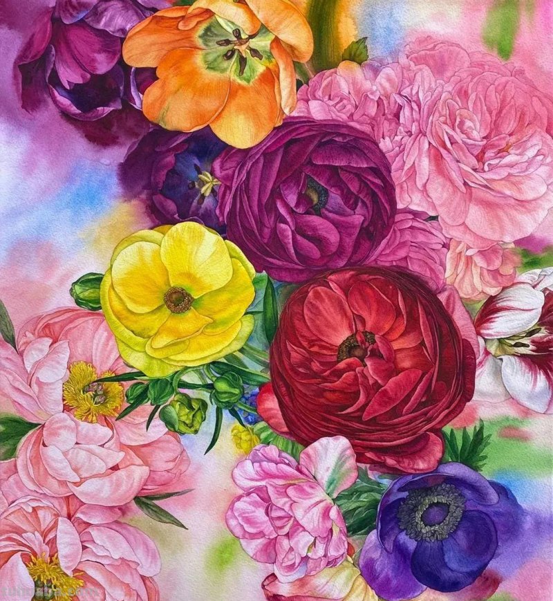 这57张水彩作品超级赞，想学水彩的你赶紧来收藏啊，一起来欣赏呀