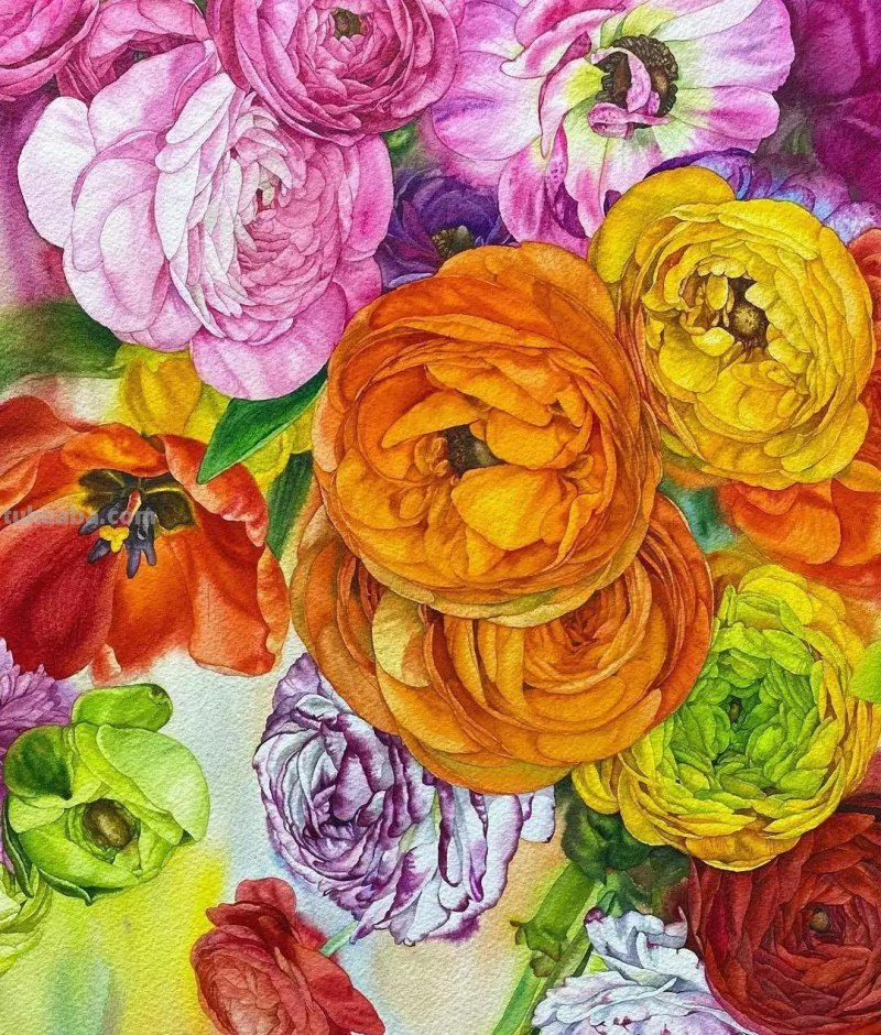 这57张水彩作品超级赞，想学水彩的你赶紧来收藏啊，一起来欣赏呀