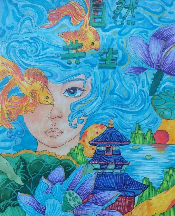 张家界：世界地球日自然科普画接力赛获奖作品选登（部分）