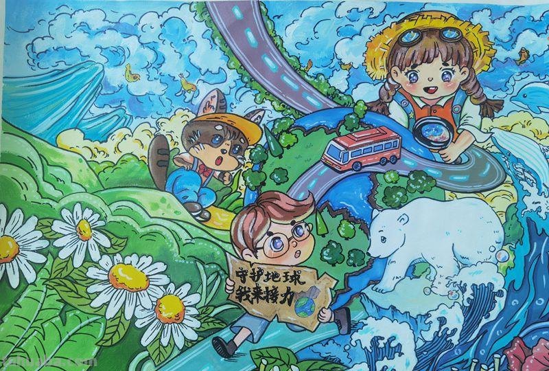 张家界：世界地球日自然科普画接力赛获奖作品选登（部分）