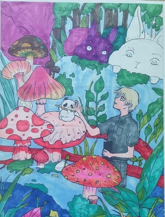 张家界：世界地球日自然科普画接力赛获奖作品选登（部分）