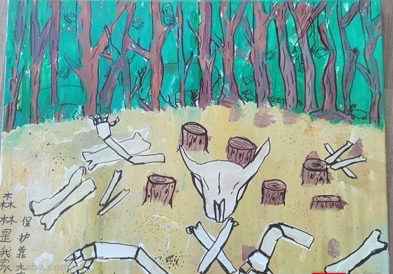 张家界：世界地球日自然科普画接力赛获奖作品选登（部分）