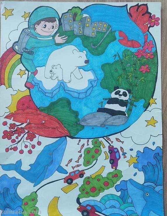 张家界：世界地球日自然科普画接力赛获奖作品选登（部分）