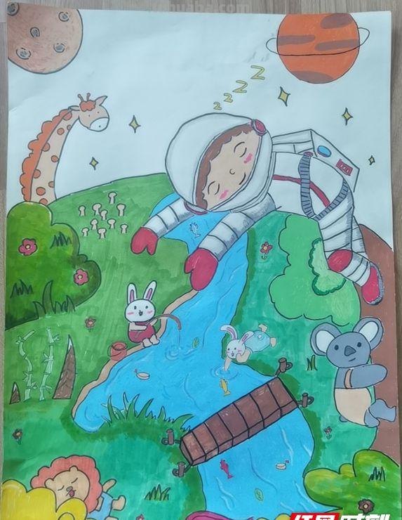 张家界：世界地球日自然科普画接力赛获奖作品选登（部分）