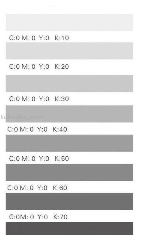 色彩灰色调及色彩灰色调色配方大全图片 