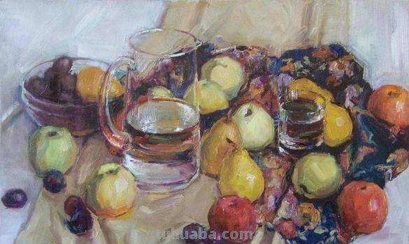 俄罗斯画家马克西姆·格拉德科花卉与静物油画作品欣赏