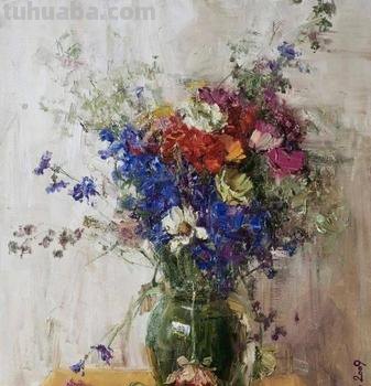 俄罗斯画家马克西姆·格拉德科花卉与静物油画作品欣赏