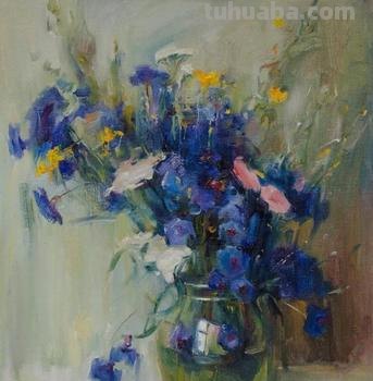 俄罗斯画家马克西姆·格拉德科花卉与静物油画作品欣赏