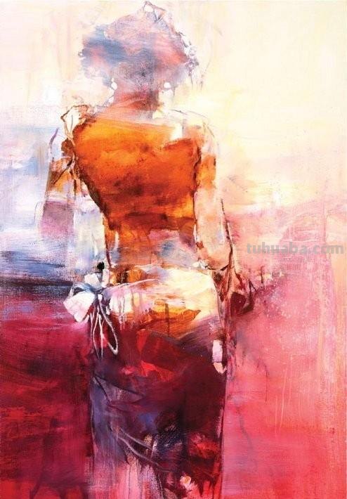 一组千娇百媚朦胧的女人油画︱德国艺术家Karin Volker的绘画作品