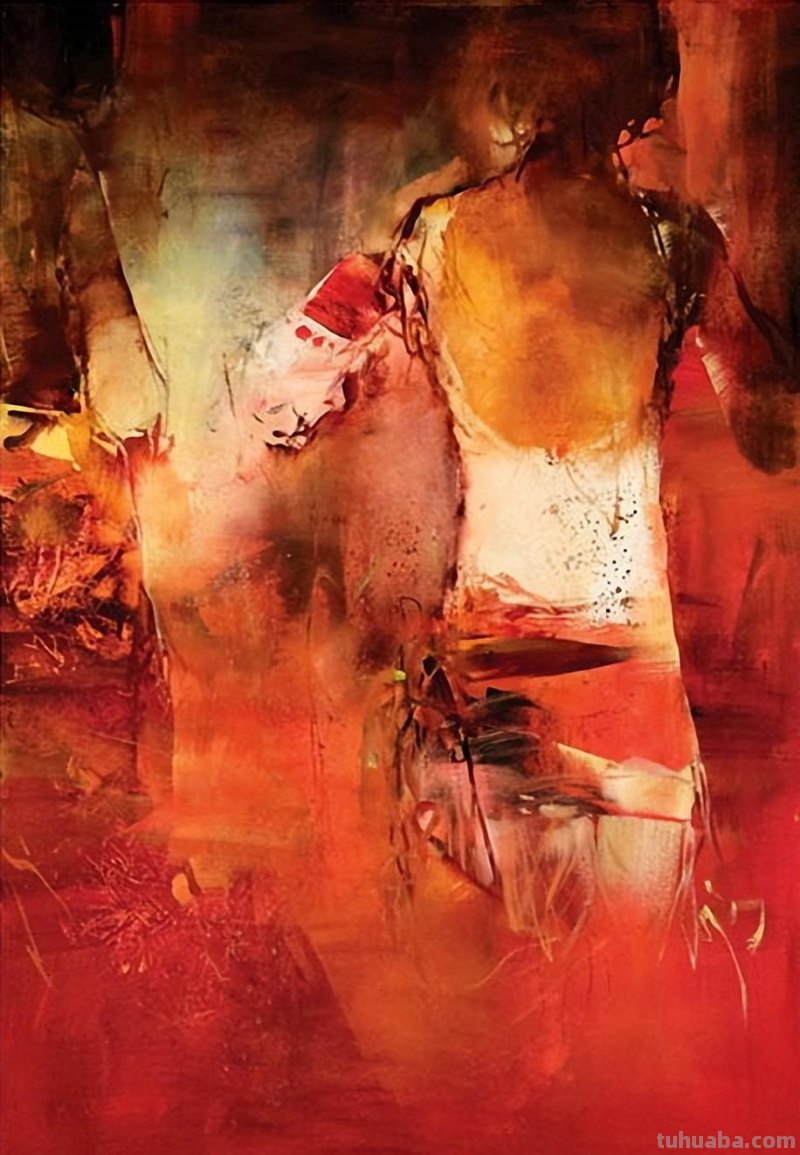 一组千娇百媚朦胧的女人油画︱德国艺术家Karin Volker的绘画作品