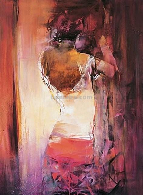 一组千娇百媚朦胧的女人油画︱德国艺术家Karin Volker的绘画作品