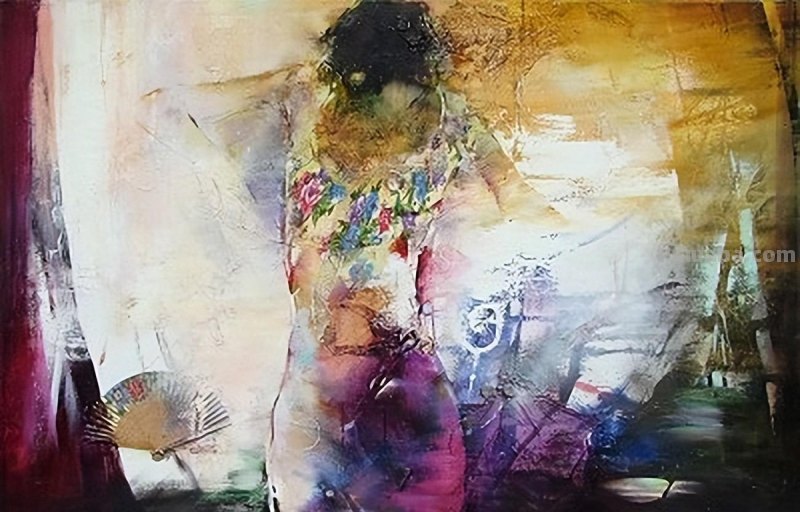 一组千娇百媚朦胧的女人油画︱德国艺术家Karin Volker的绘画作品
