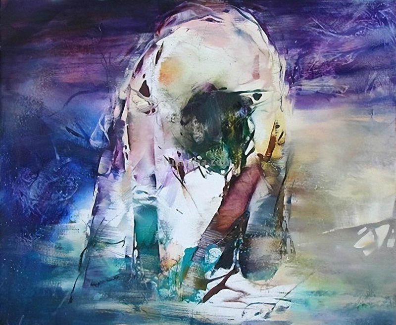 一组千娇百媚朦胧的女人油画︱德国艺术家Karin Volker的绘画作品