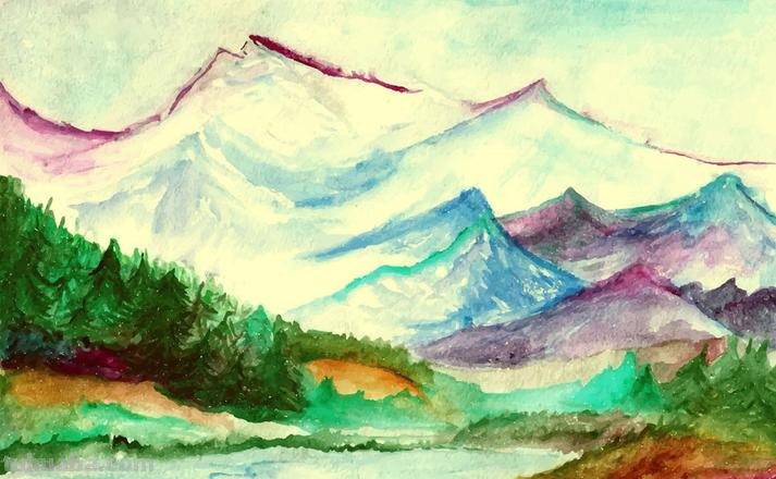 画山的色彩及画山的颜色 