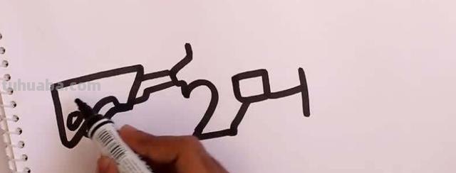 简笔画枪怎么画 如何画M416步枪的简笔画？